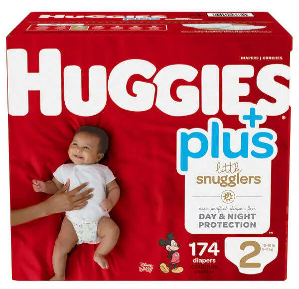 Huggies Little Snugglers Plus Size 2 Newborn Diapers - Diaper Yard Gh